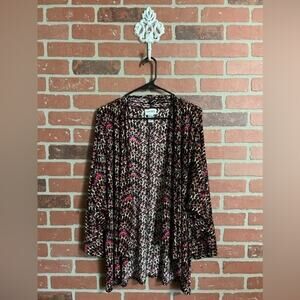 Chico’s | Multicolored Ribbed Open Cardigan